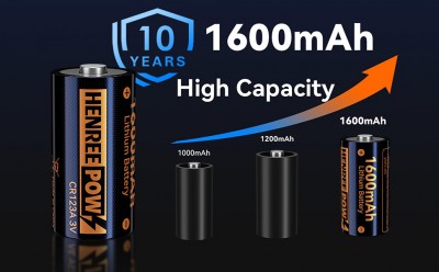 Henreepow AA 1.5V litiumuppladdningsbart batteri, verklig hög kapacitet 3000 mwh (2000mAh) Li-ion AA